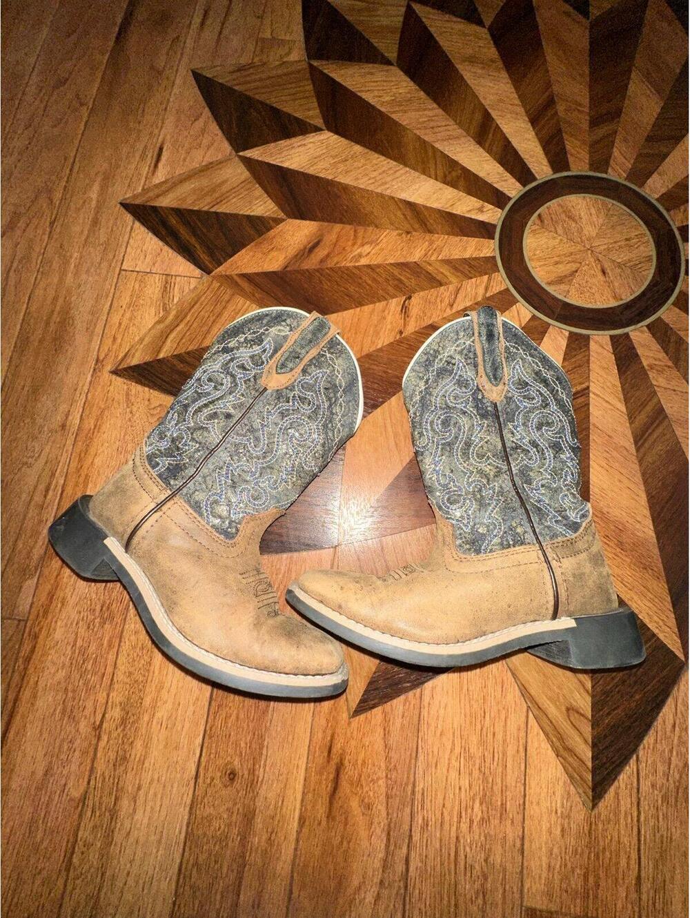 Smoky Mountain Western Boots Boys Odessa Square Toe Pull On 3240C Size 13